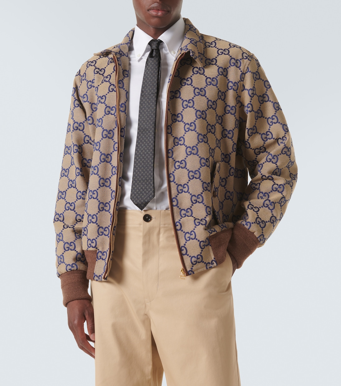 Krawatte Horsebit aus Seiden-Jacquard | Gucci