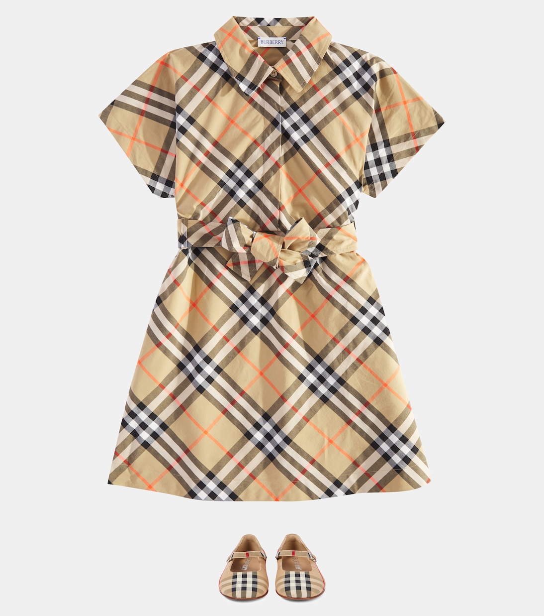 Robe Burberry Check en coton | Burberry Kids