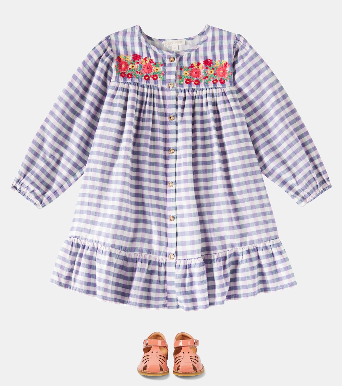 Bébé – Robe Massilia en coton à carreaux | Louise Misha