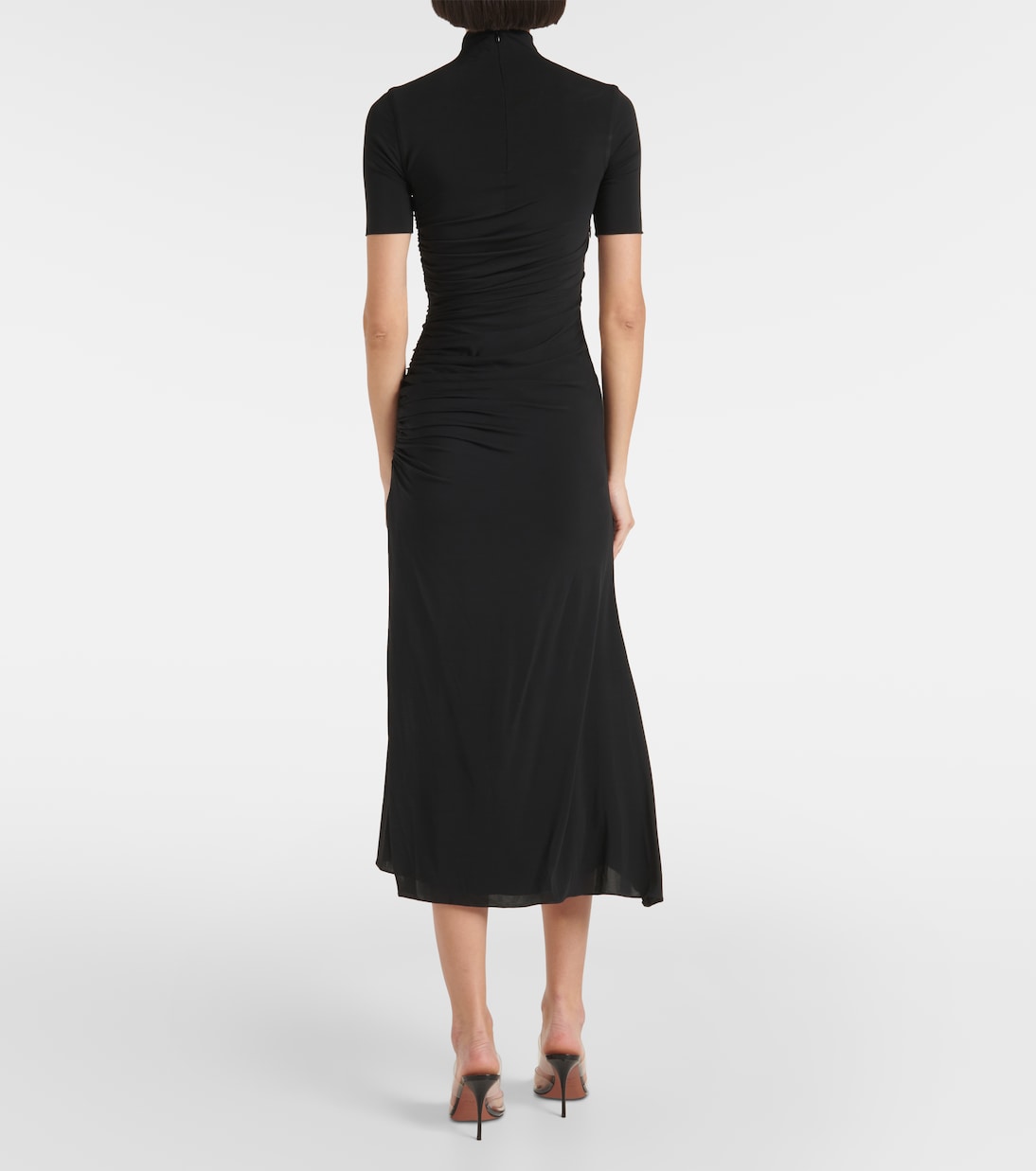 Draped asymmetric midi dress | Alaïa