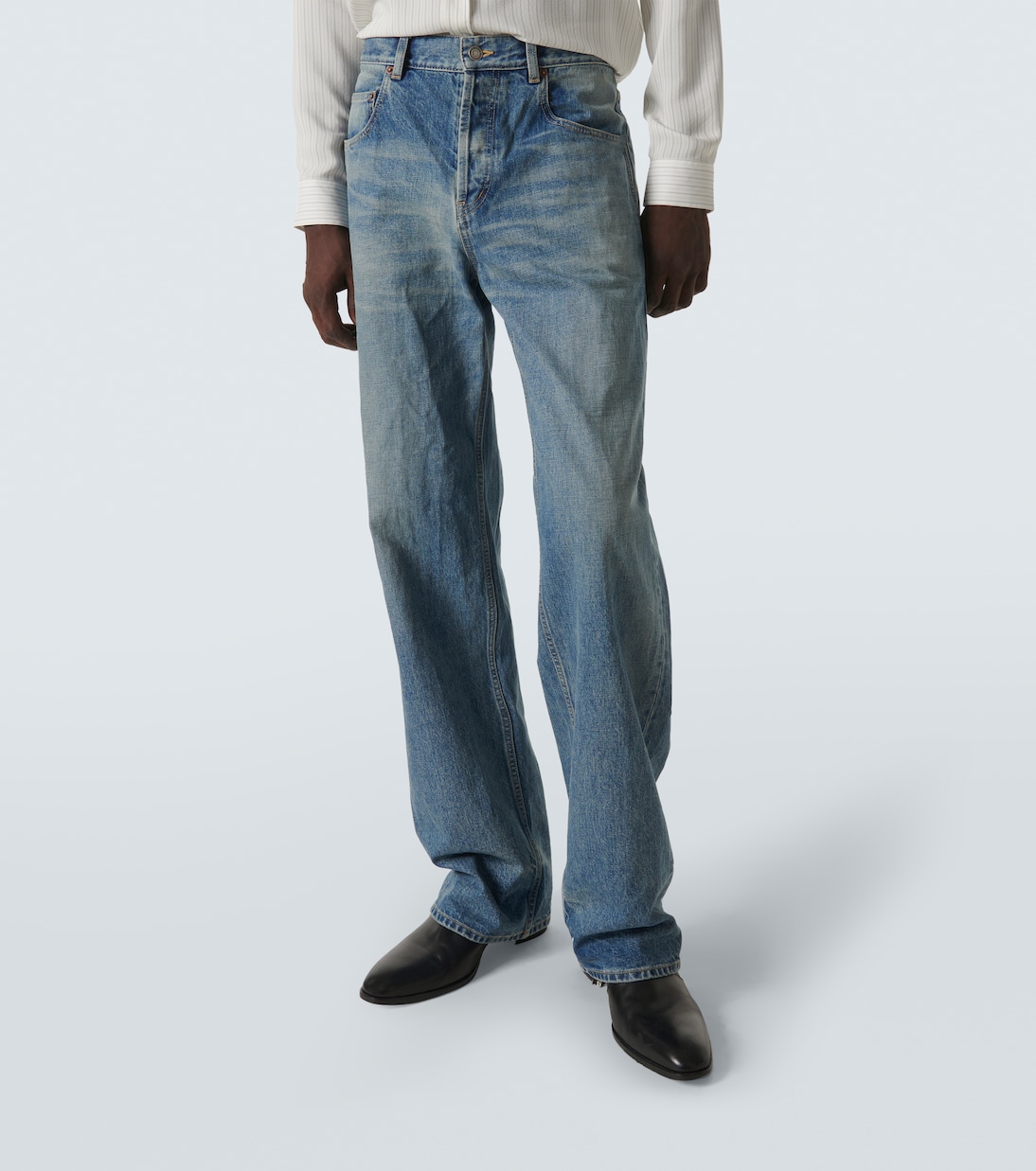 Jean droit à taille mi-haute | Saint Laurent