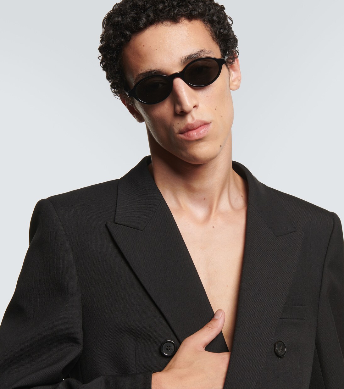 SL 751 Jeanne oval sunglasses | Saint Laurent