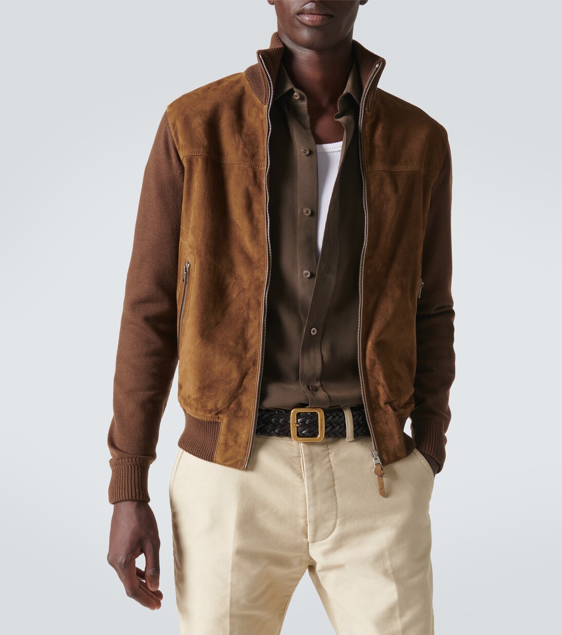 Woven leather belt | Tom Ford