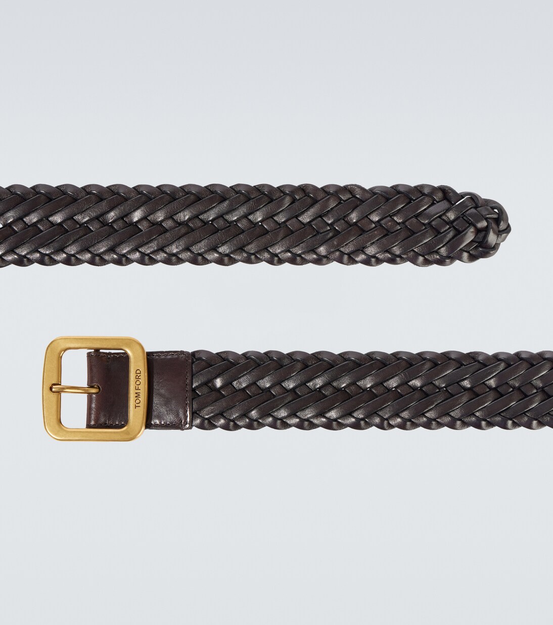 Woven leather belt | Tom Ford