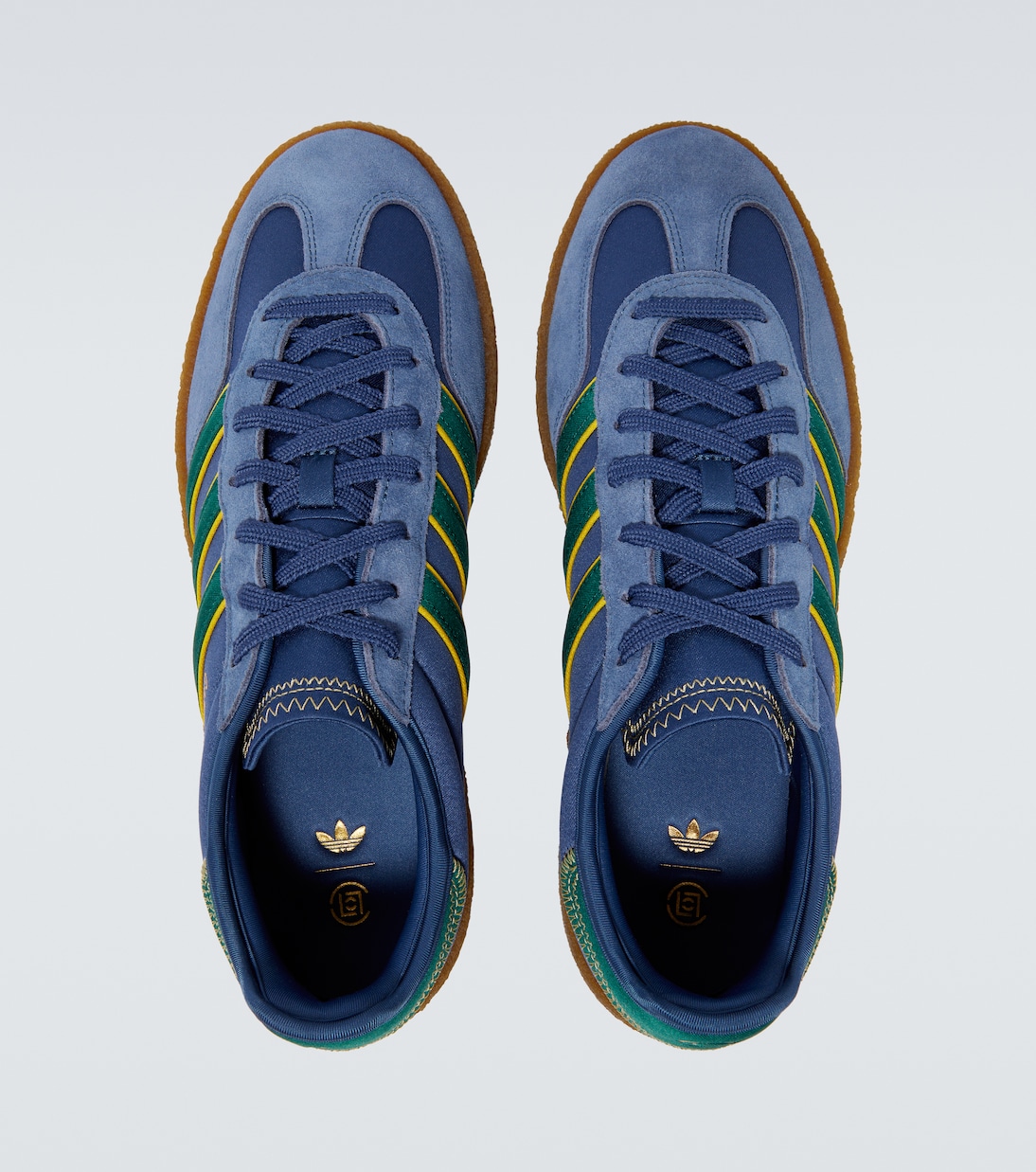 x Clot Gazelle suede-trimmed sneakers | Adidas