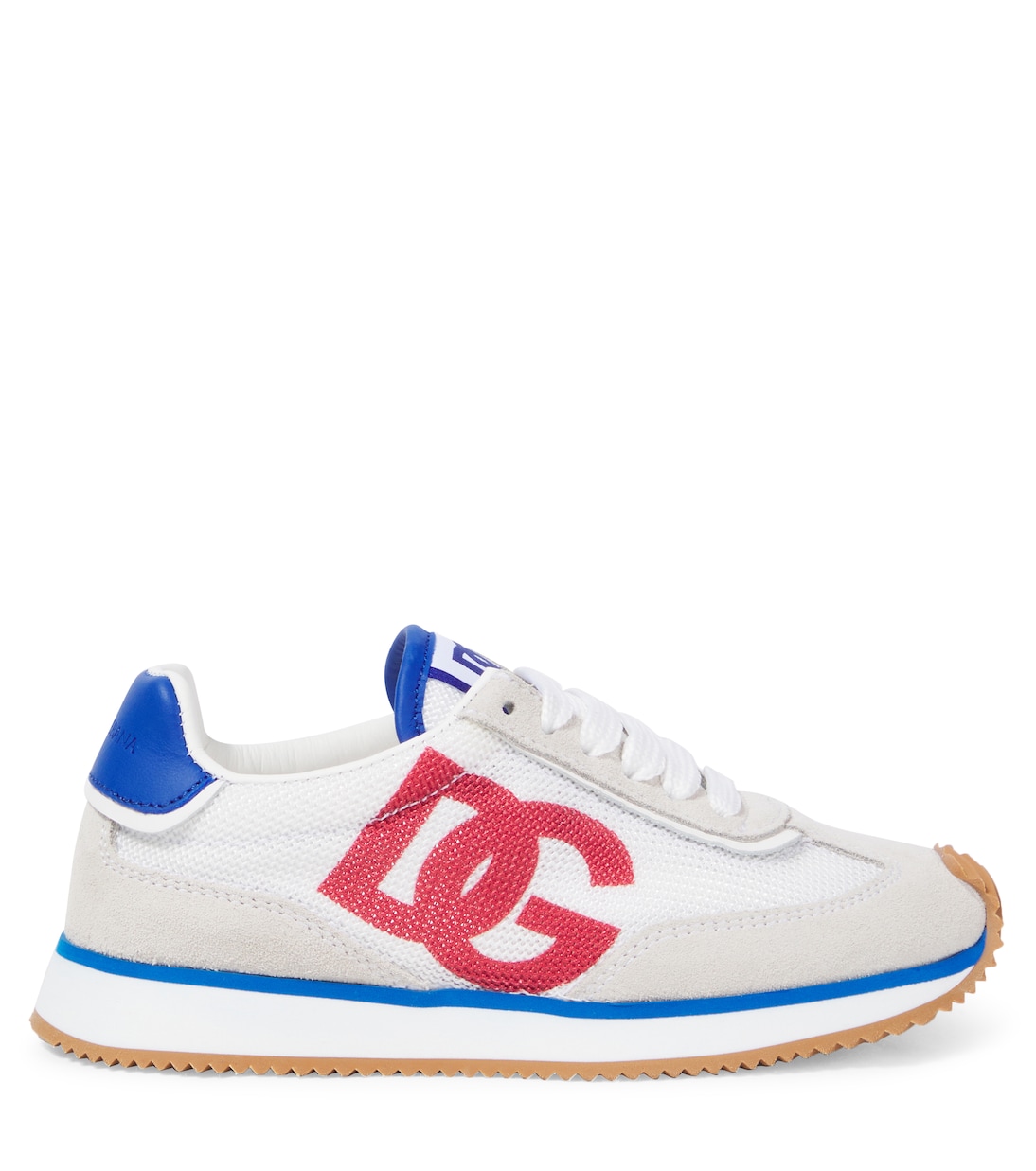 DG Cushion leather-trimmed sneakers | Dolce&Gabbana Kids