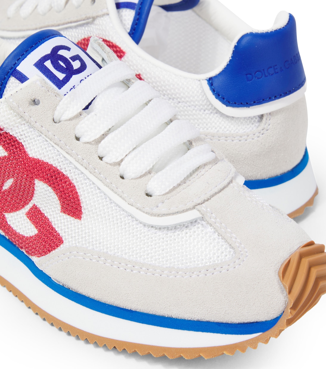 DG Cushion leather-trimmed sneakers | Dolce&Gabbana Kids