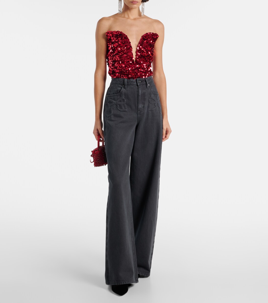 Top mit Pailletten | Self-Portrait