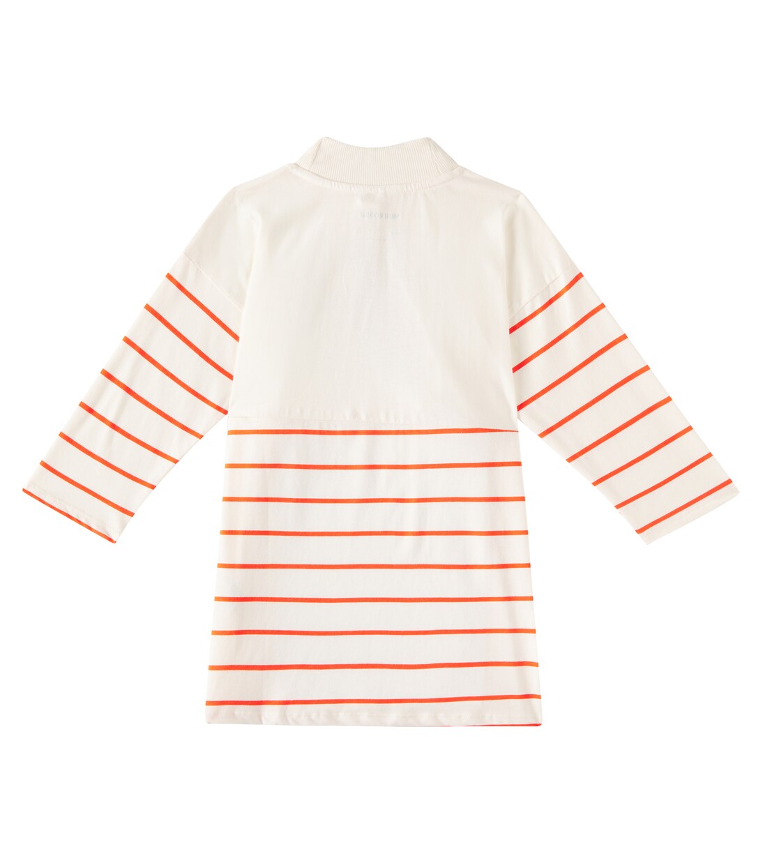 Scarf-detail cotton dress | Mini Rodini