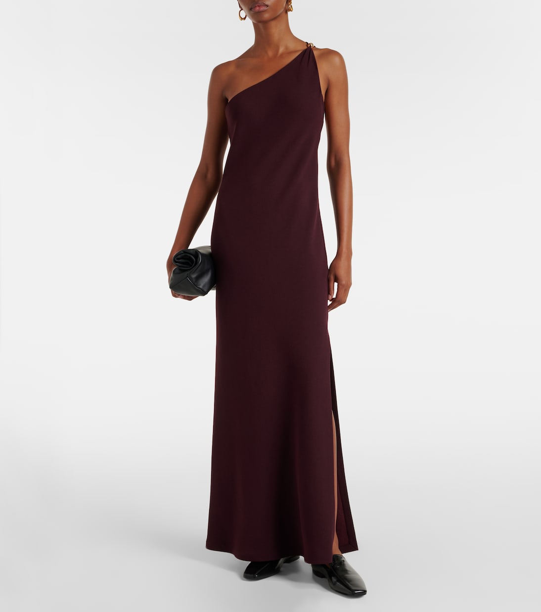 One-Shoulder-Maxikleid aus Crêpe | Vince