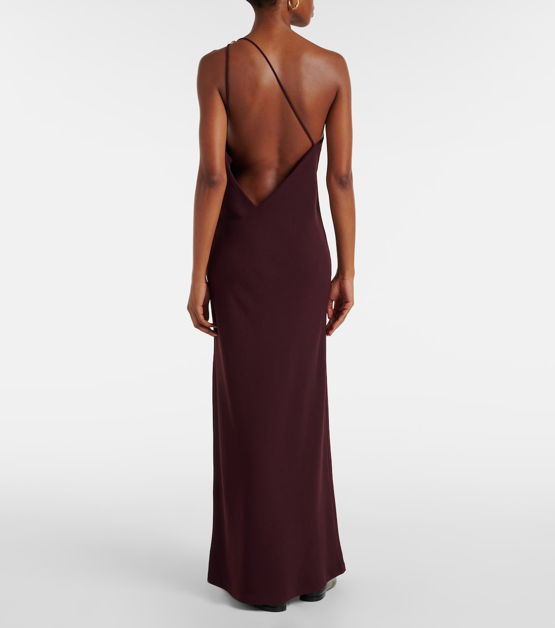 One-Shoulder-Maxikleid aus Crêpe | Vince
