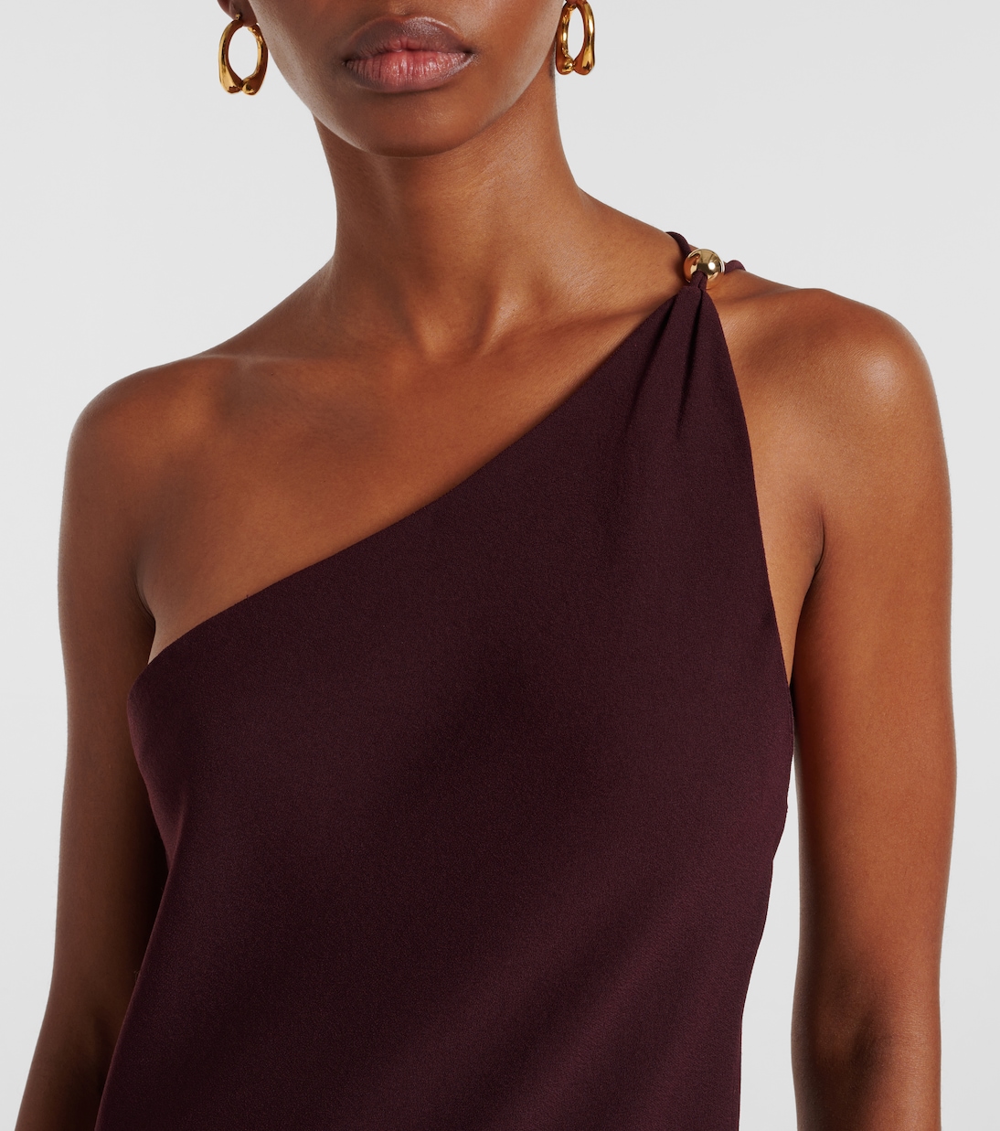 One-Shoulder-Maxikleid aus Crêpe | Vince