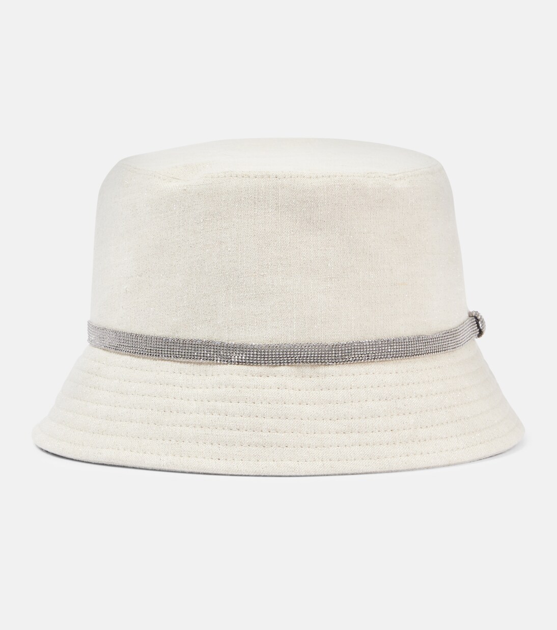 Linen canvas bucket hat | Brunello Cucinelli
