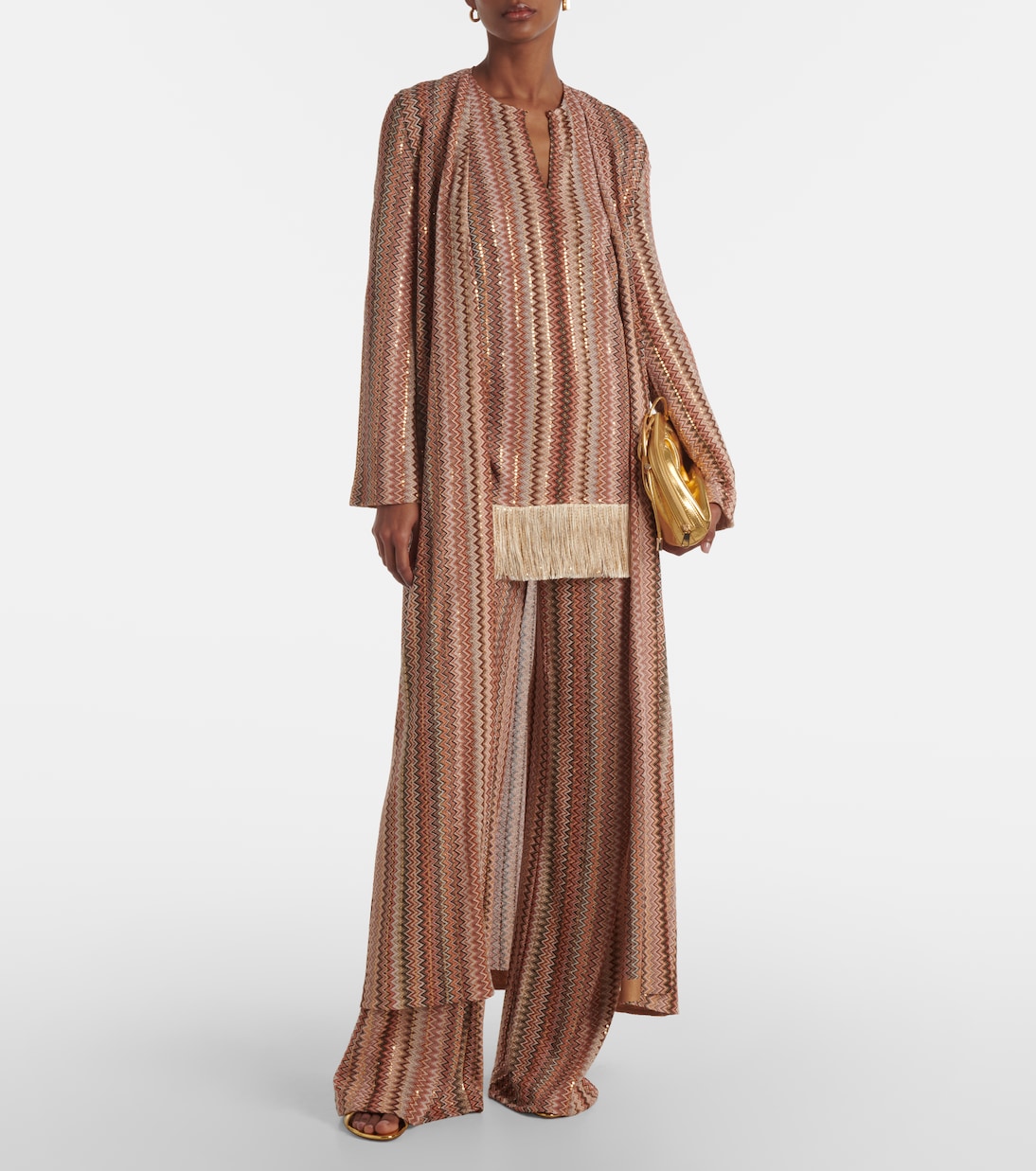 Top aus Häkelstrick mit Pailletten | Missoni