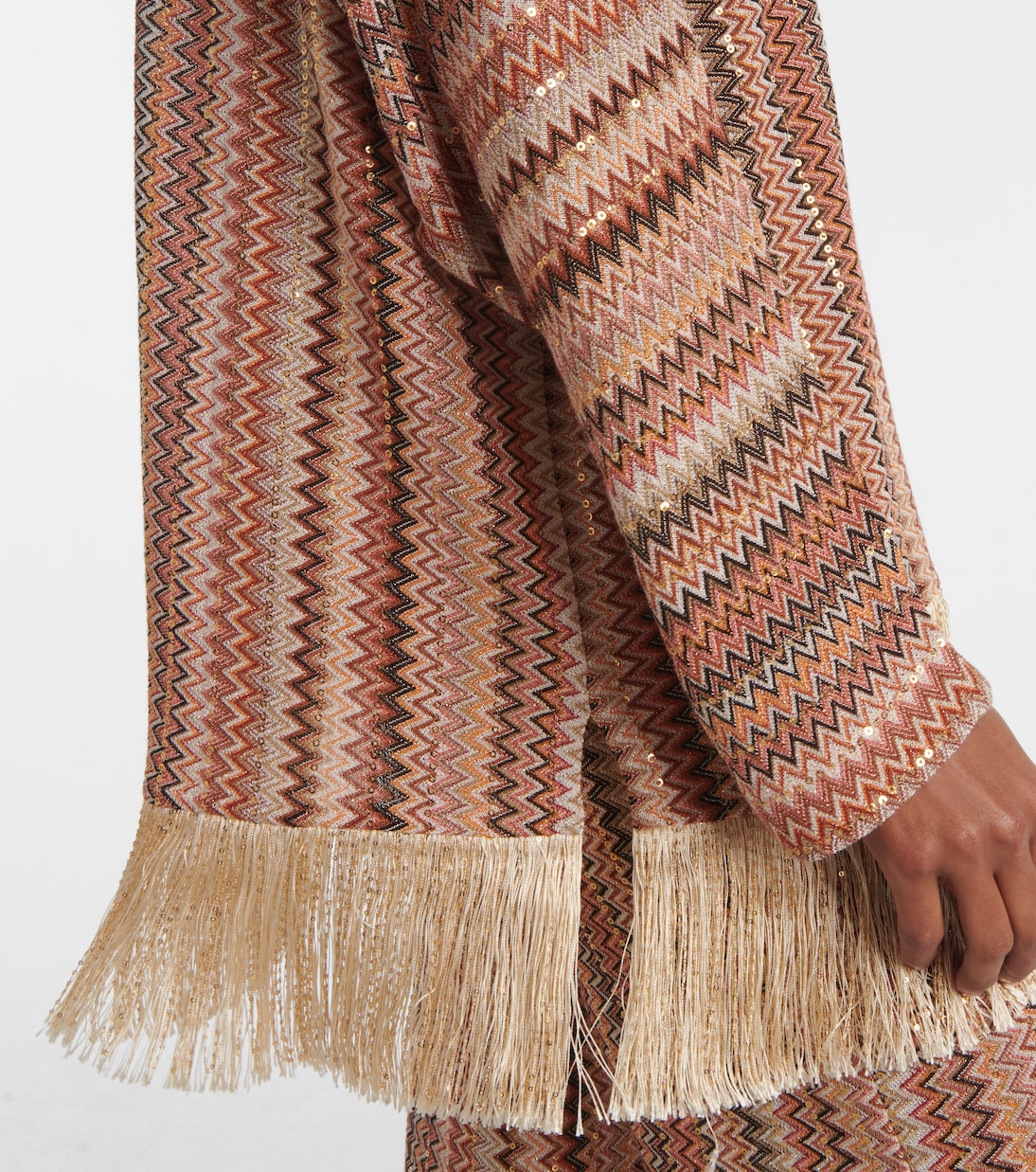 Top aus Häkelstrick mit Pailletten | Missoni