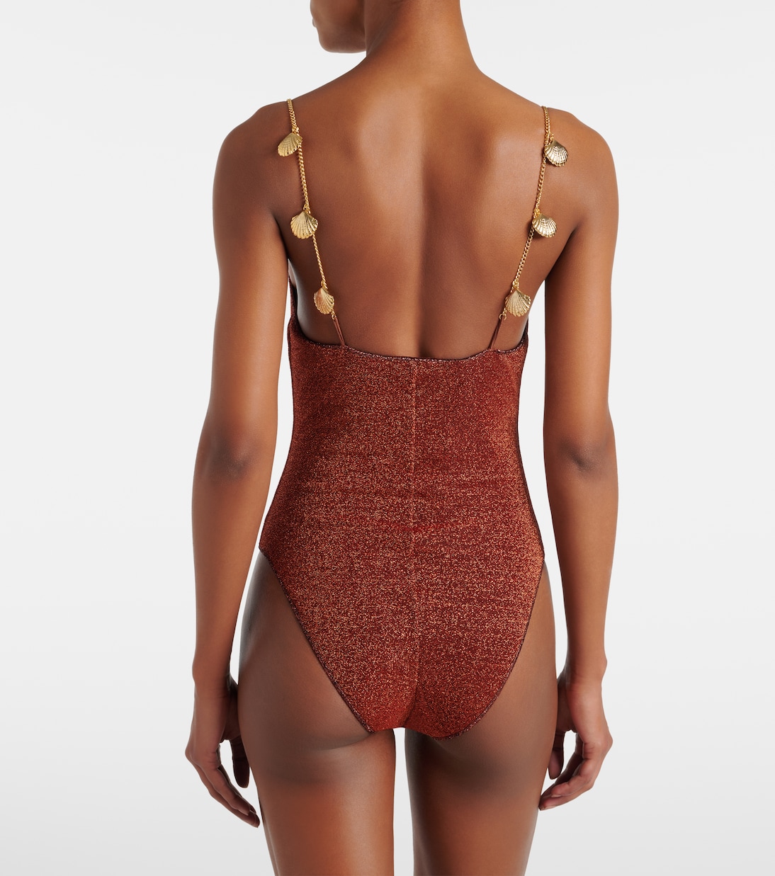 Verzierter Badeanzug Lumière Shells | Oséree