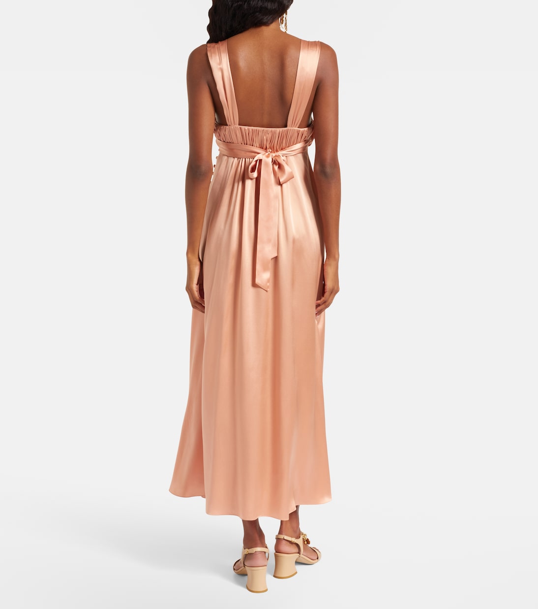 Maxikleid aus Seidensatin | Chloé