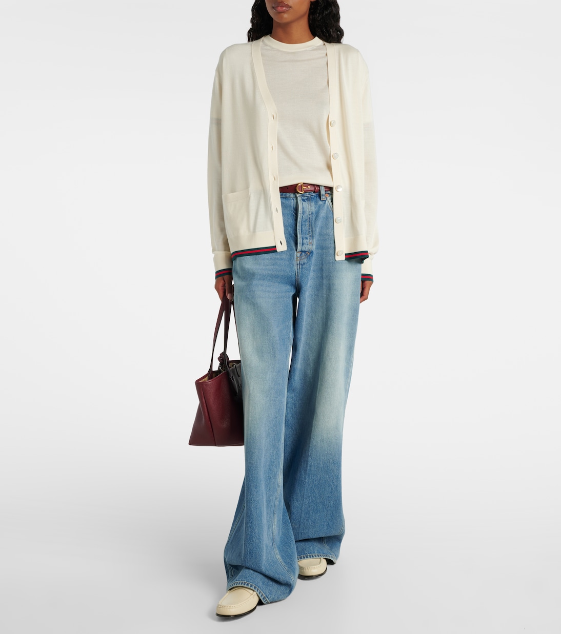 Cárdigan de cachemir y seda | Gucci