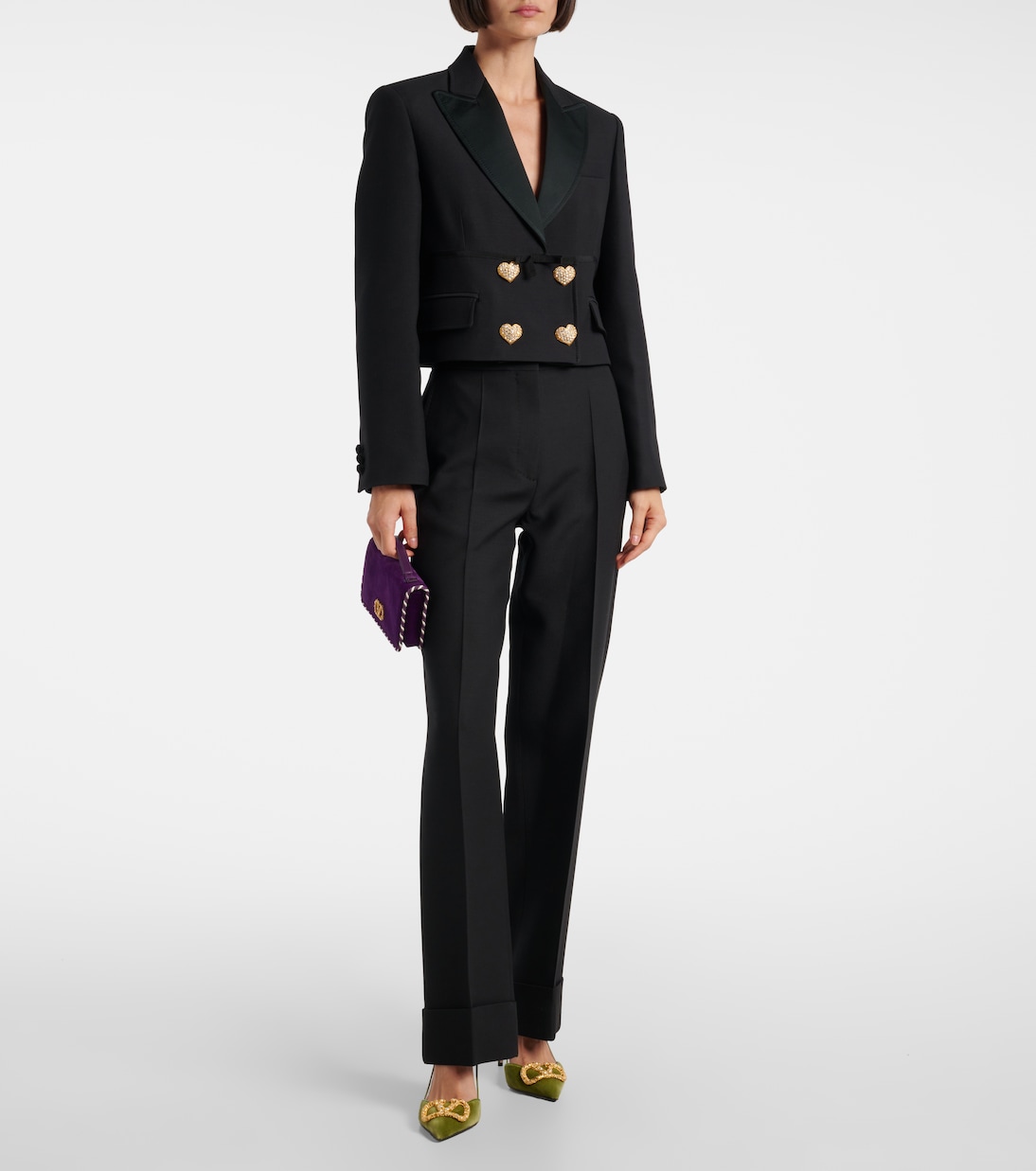 Wool and silk wide-leg pants | Valentino