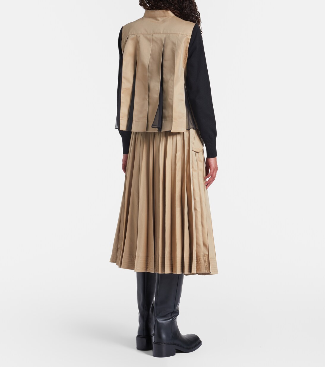 Cárdigan de gabardina en mezcla de algodón | Sacai