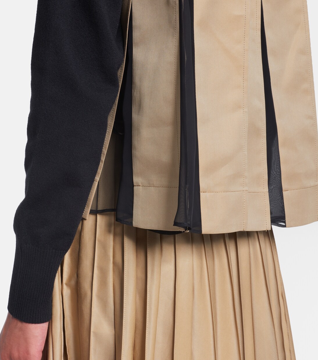 Cárdigan de gabardina en mezcla de algodón | Sacai