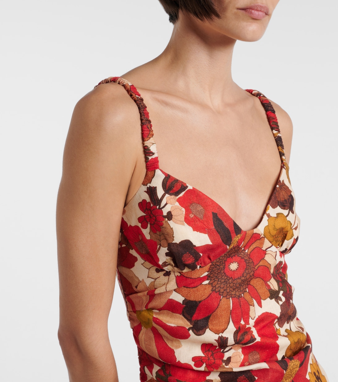 Miniabito Primrose in lino con stampa floreale | SIR