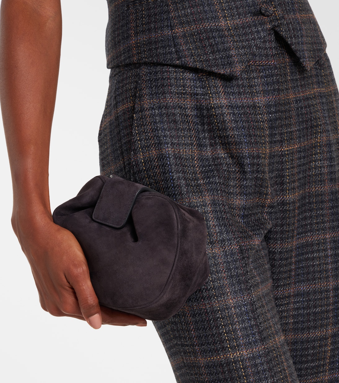 Demi suede clutch | Gabriela Hearst