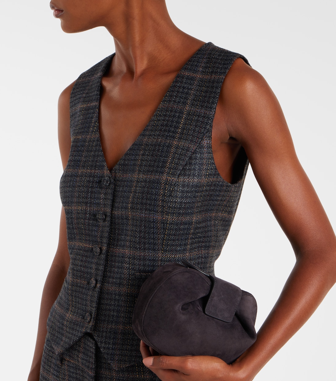 Demi suede clutch | Gabriela Hearst