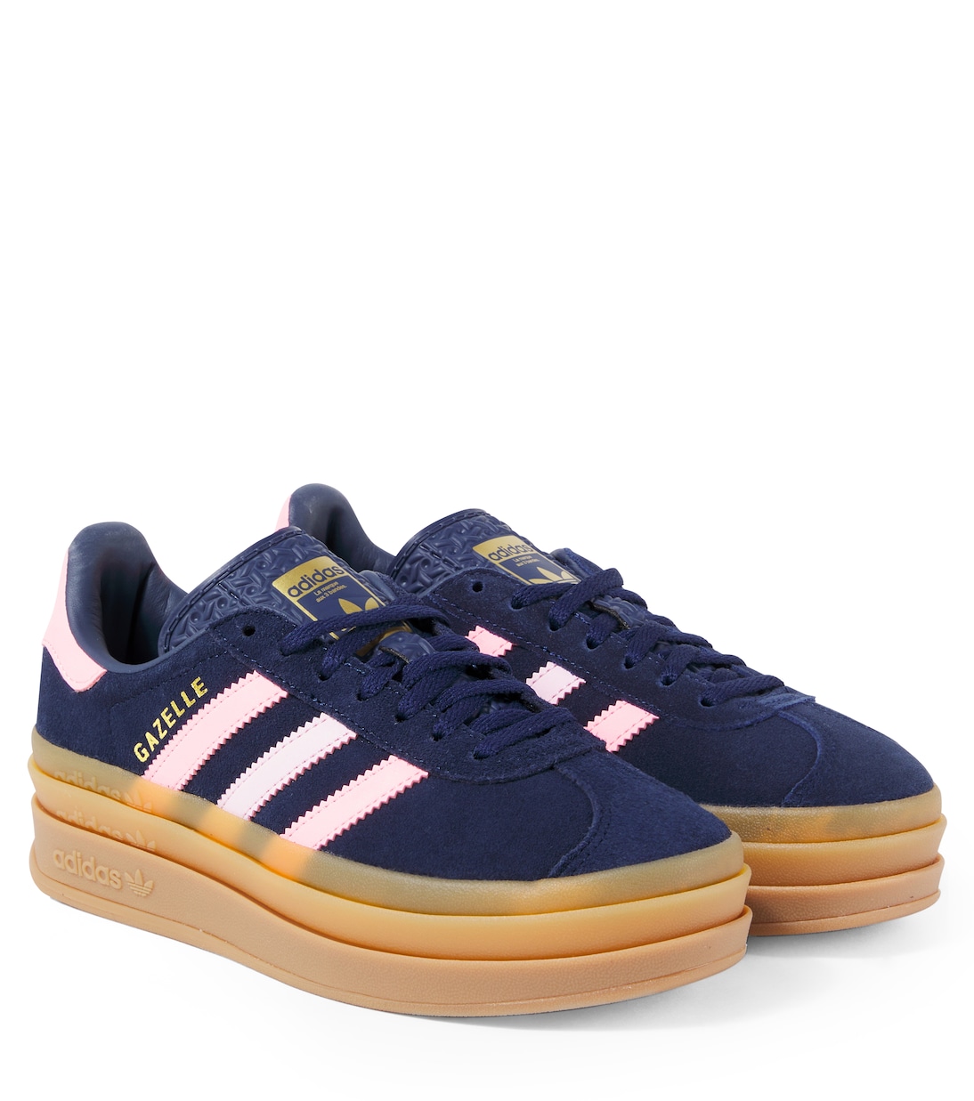 Gazelle Bold suede and leather sneakers | Adidas Originals Kids