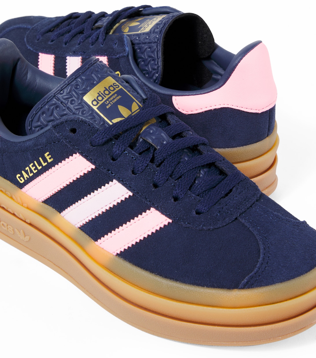 Gazelle Bold suede and leather sneakers | Adidas Originals Kids