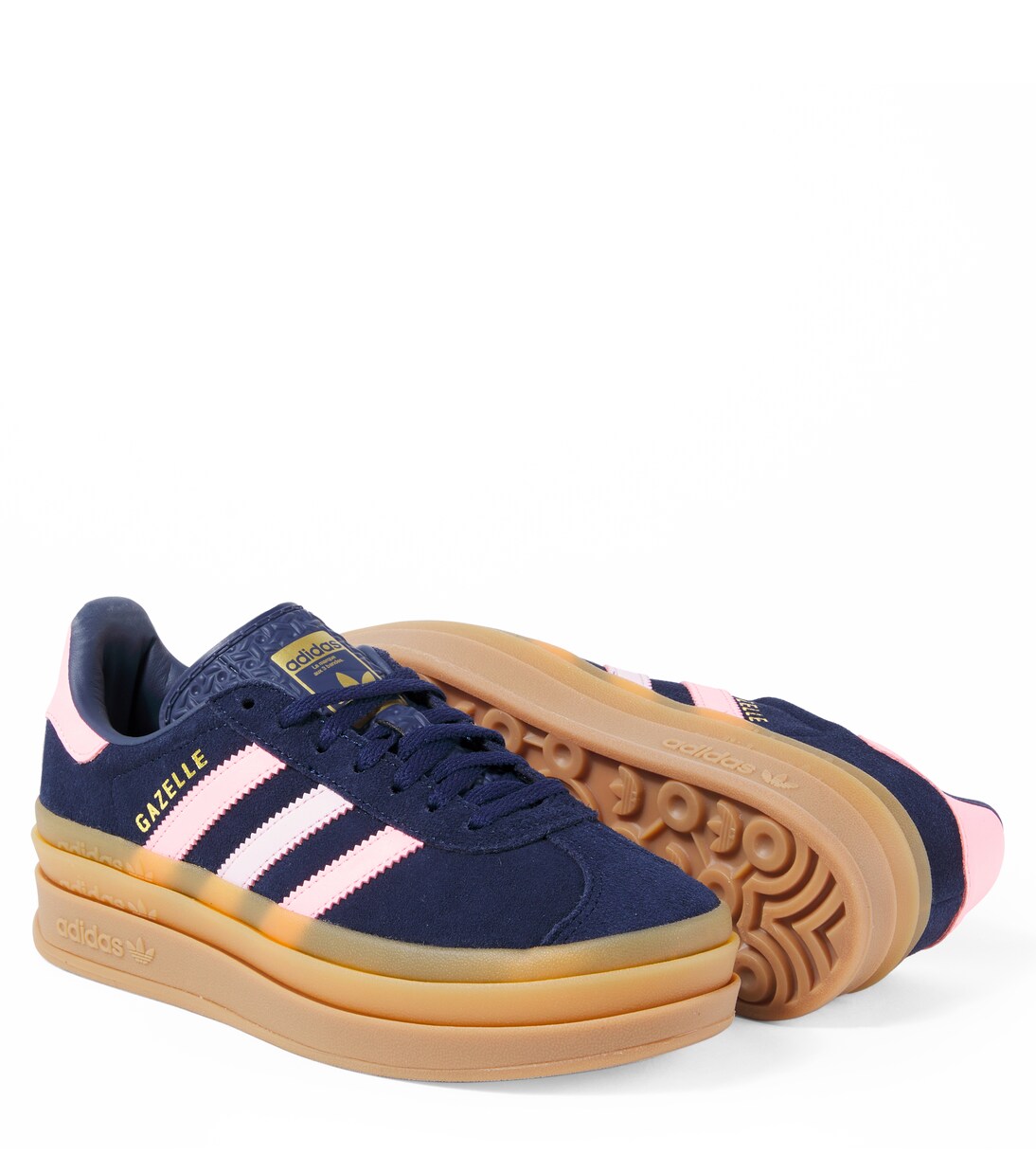 Gazelle Bold suede and leather sneakers | Adidas Originals Kids