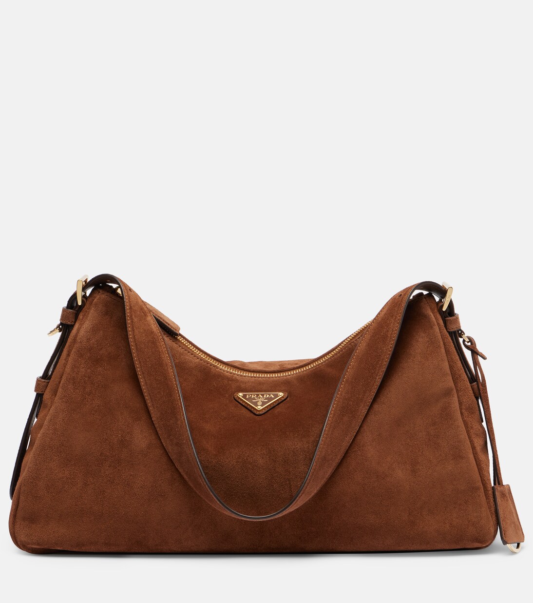 Prada Aimée Large suede shoulder bag | Prada