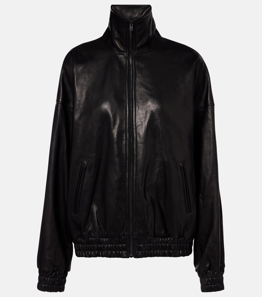 Veste en cuir à logo | Acne Studios