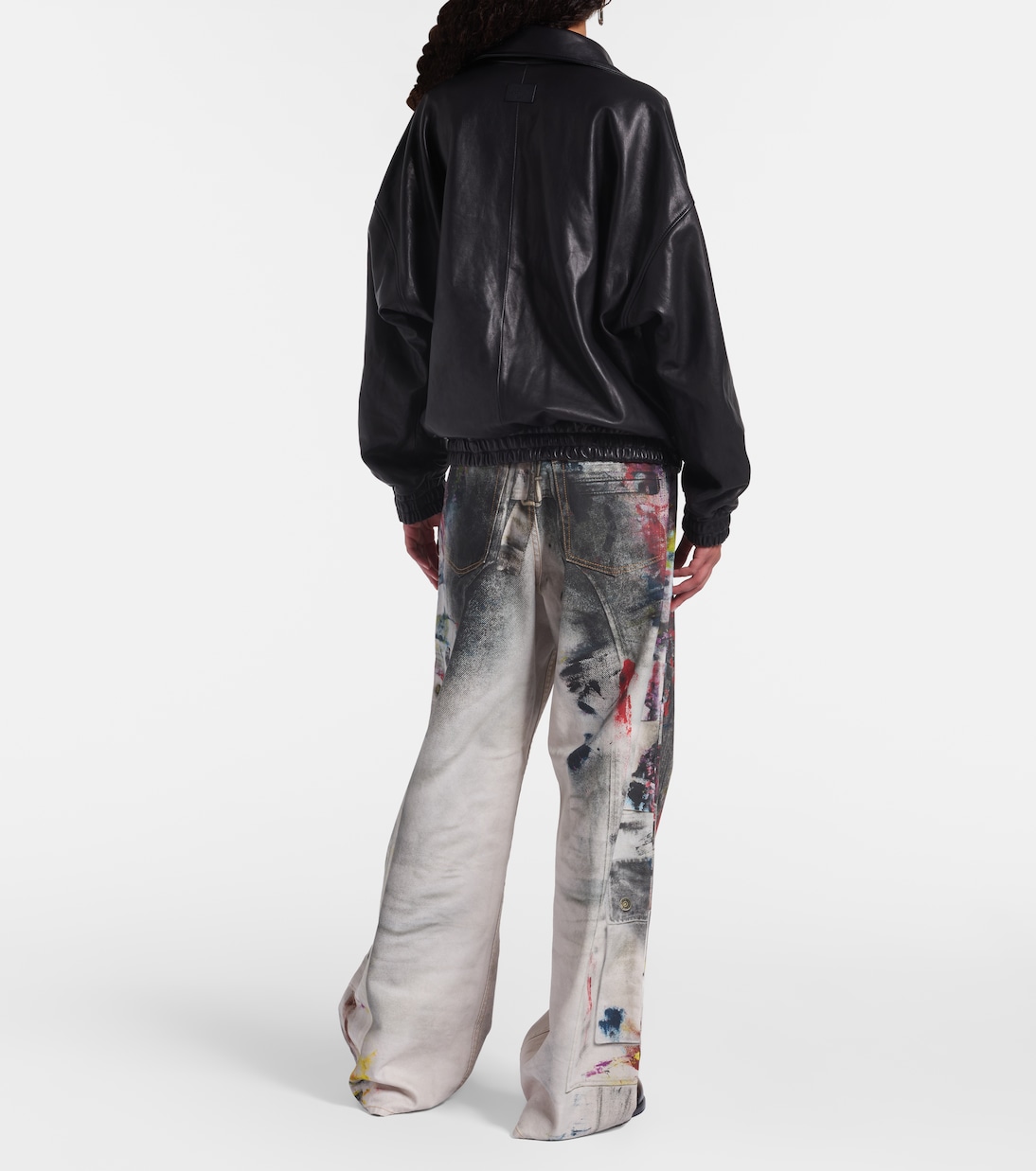 Veste en cuir à logo | Acne Studios