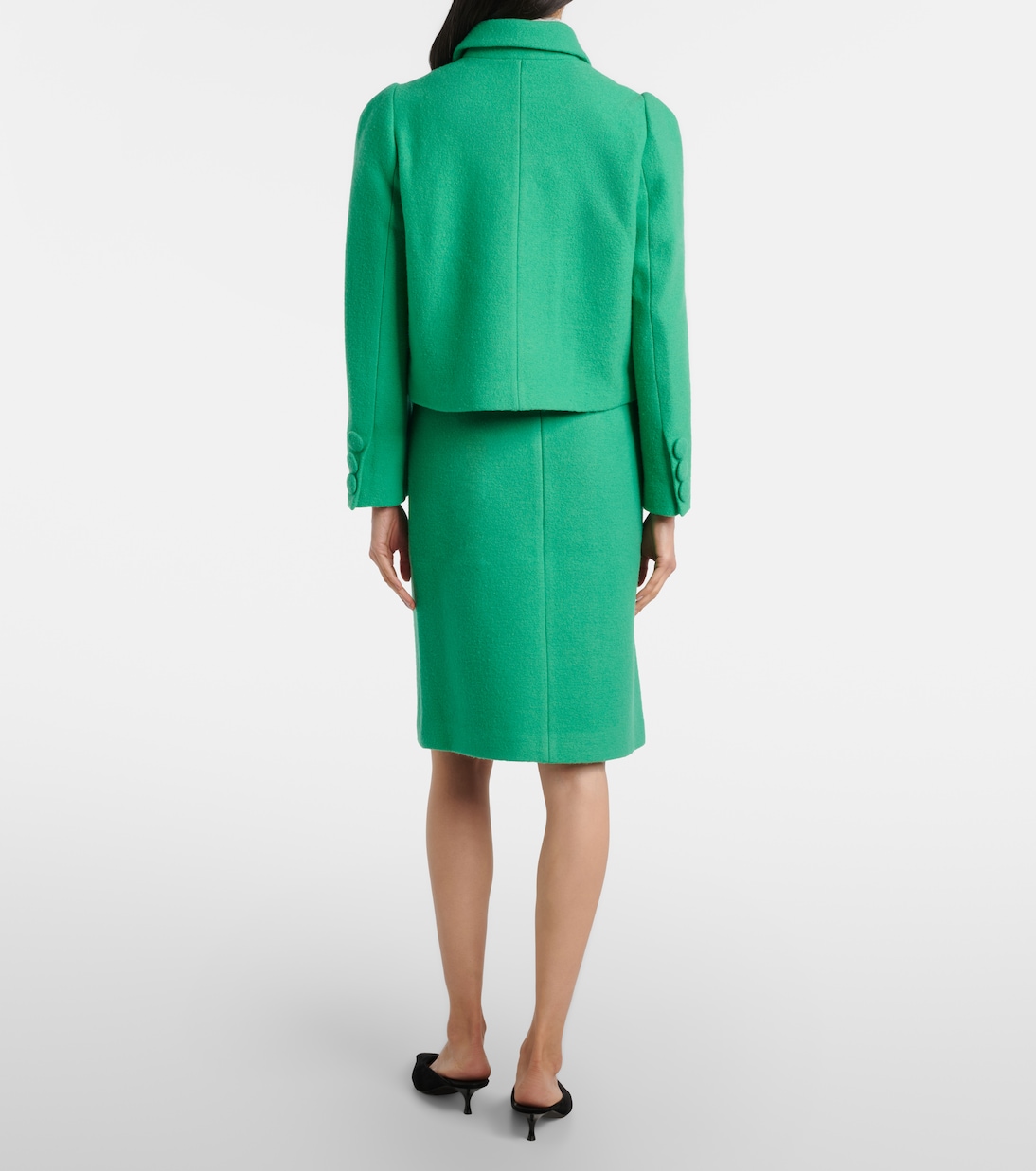 Bleistiftrock aus Wolle | Shushu/Tong