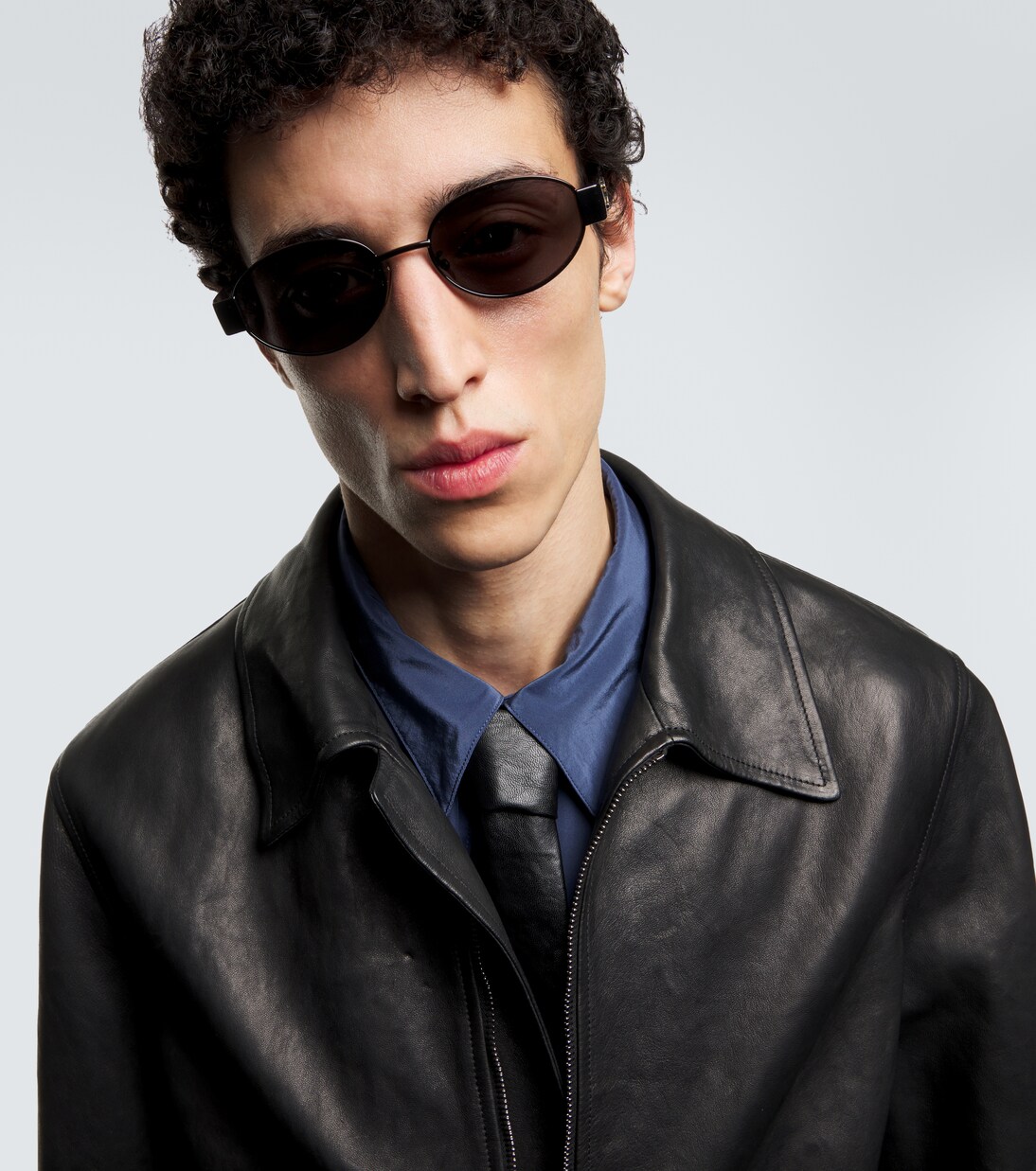 Triomphe Metal 01 oval sunglasses | Celine Eyewear