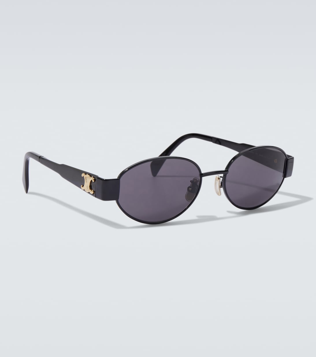 Triomphe Metal 01 oval sunglasses | Celine Eyewear