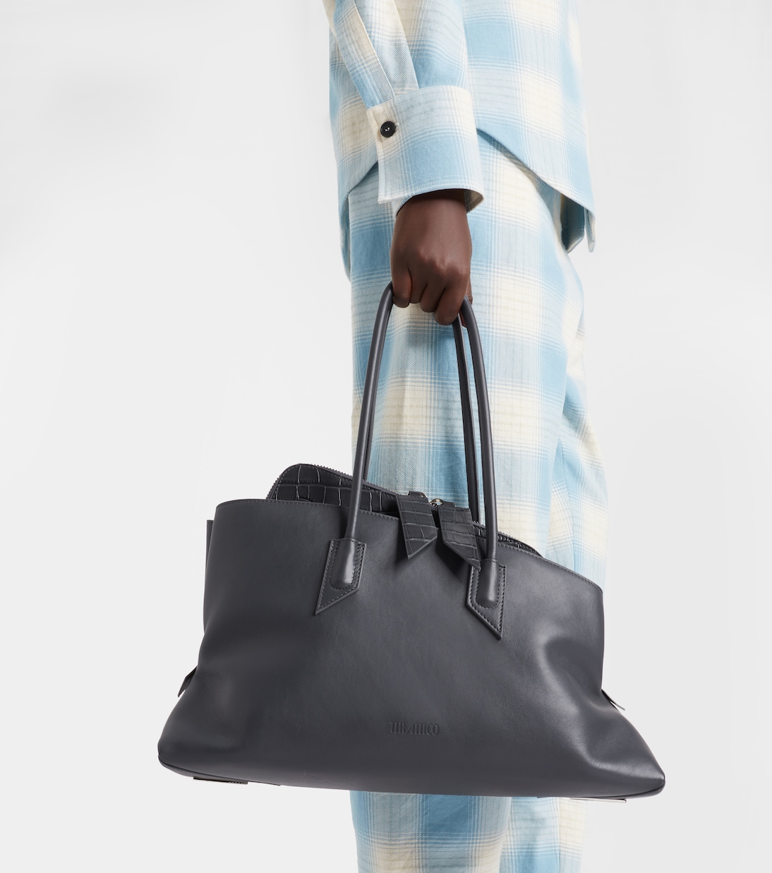 La Passeggiata Medium leather tote bag | The Attico
