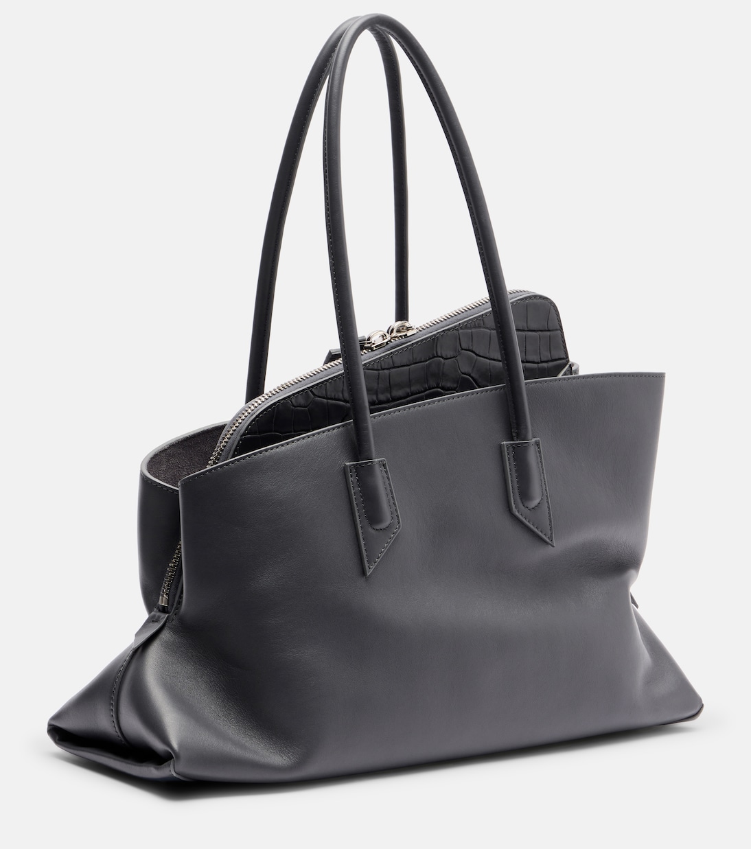 La Passeggiata Medium leather tote bag | The Attico