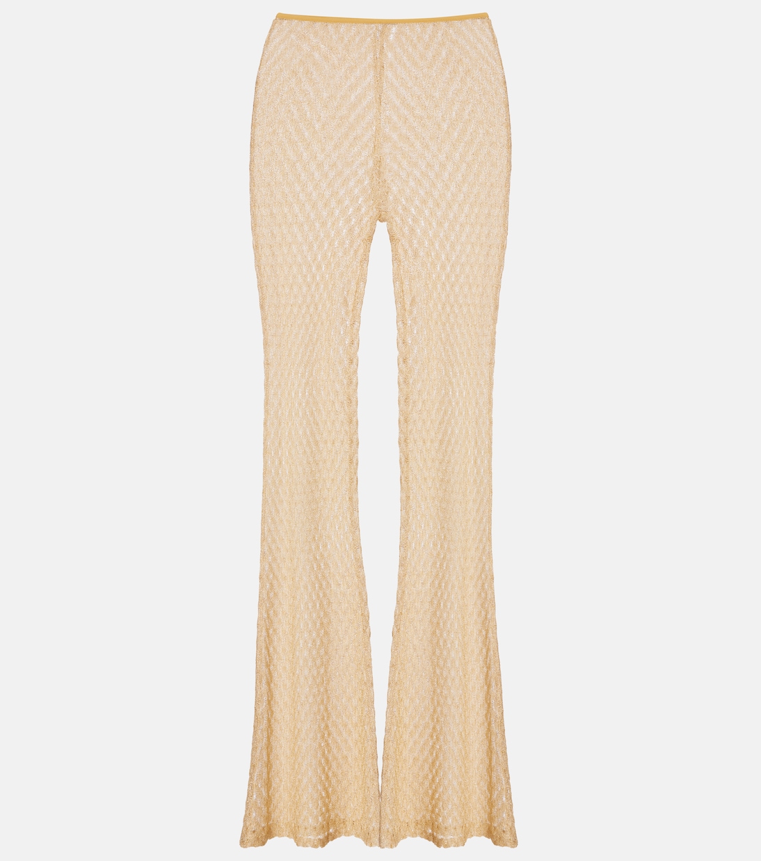 Open-knit lamé flared pants | Missoni