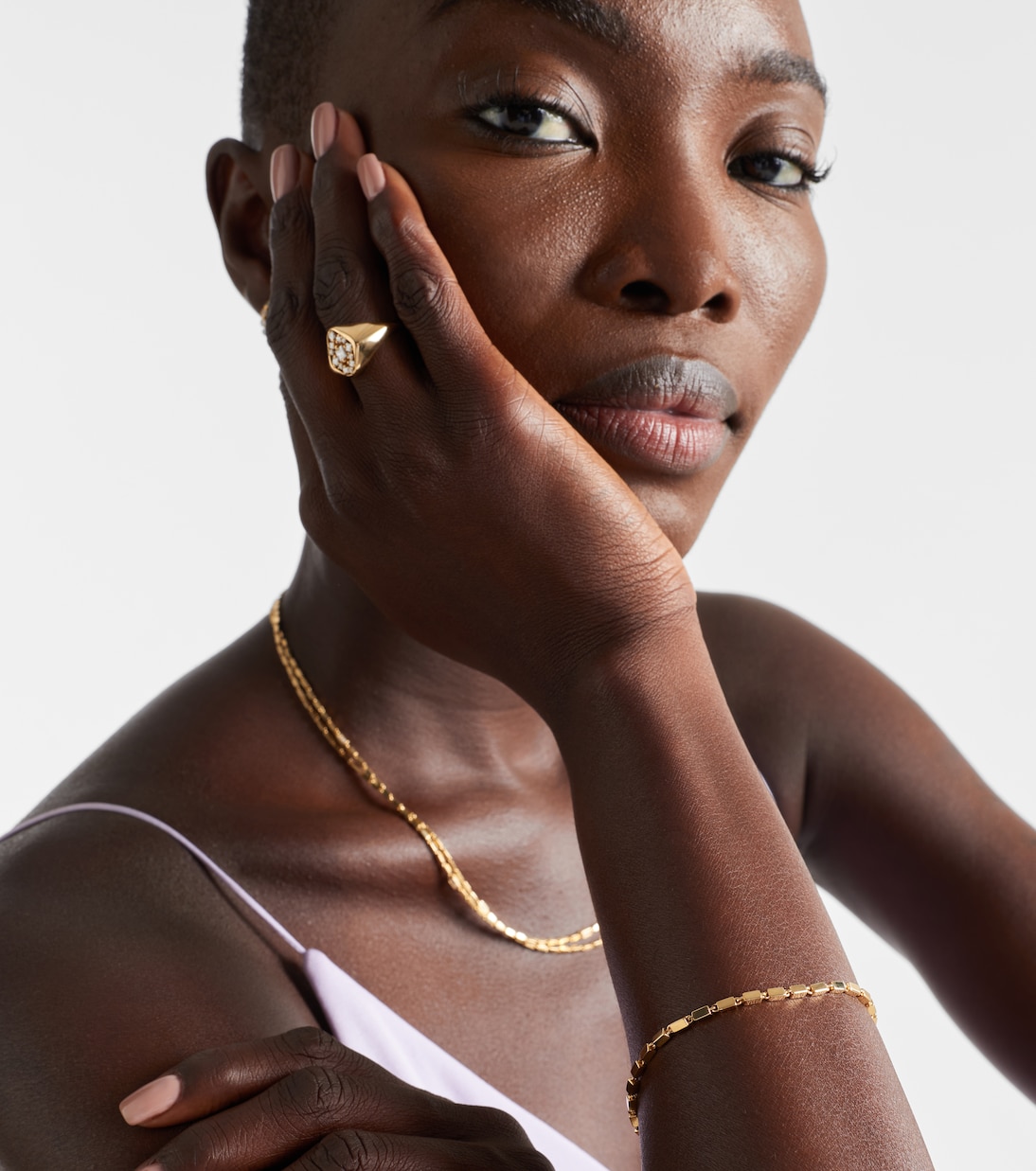 Block-Chain Medium 18kt gold bracelet | Suzanne Kalan