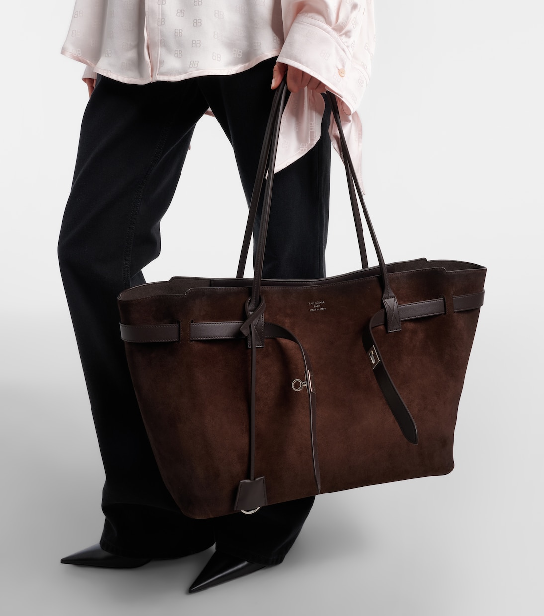 Borsa Bel Air Large in suede | Balenciaga