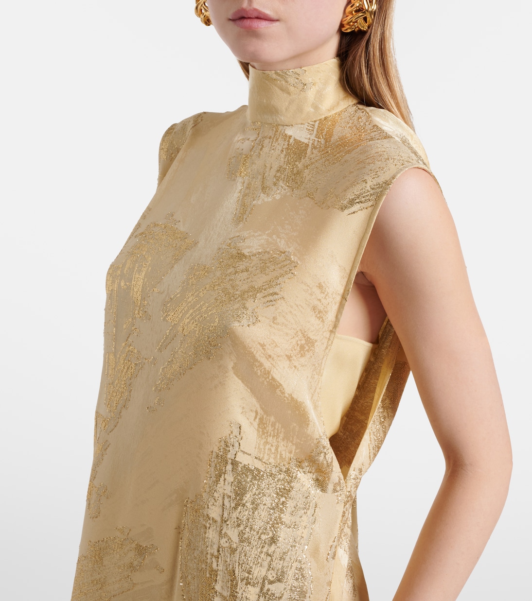 Maxikleid Gilded Miami aus Fil Coupé | Taller Marmo