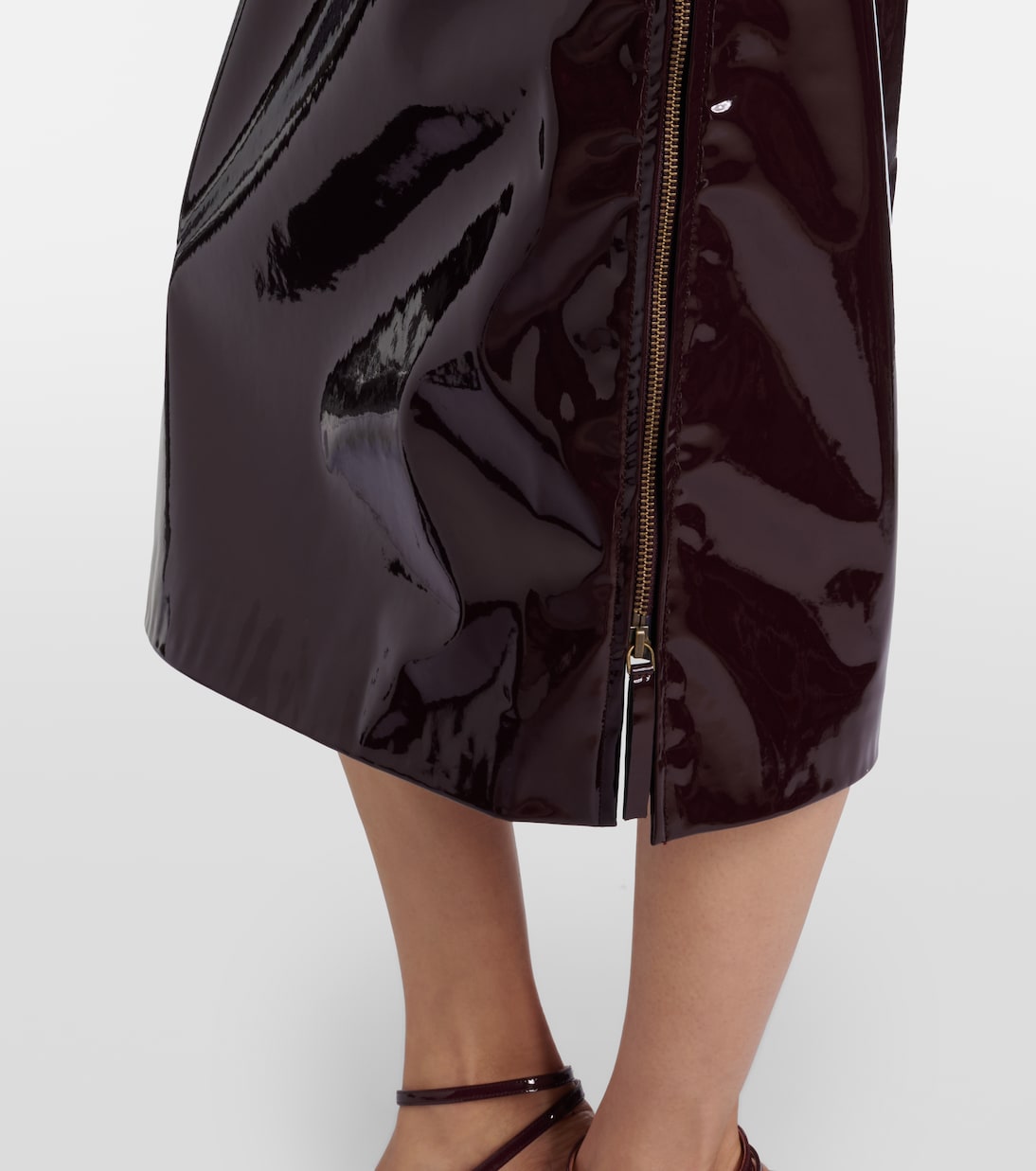 Samantha coated pencil skirt | The Frankie Shop