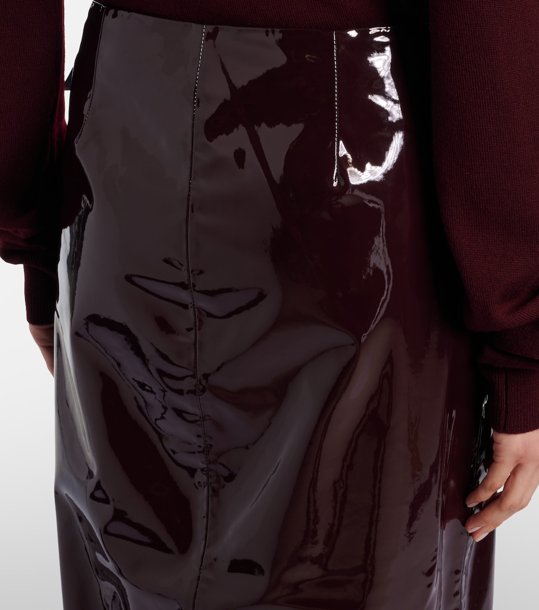 Samantha coated pencil skirt | The Frankie Shop