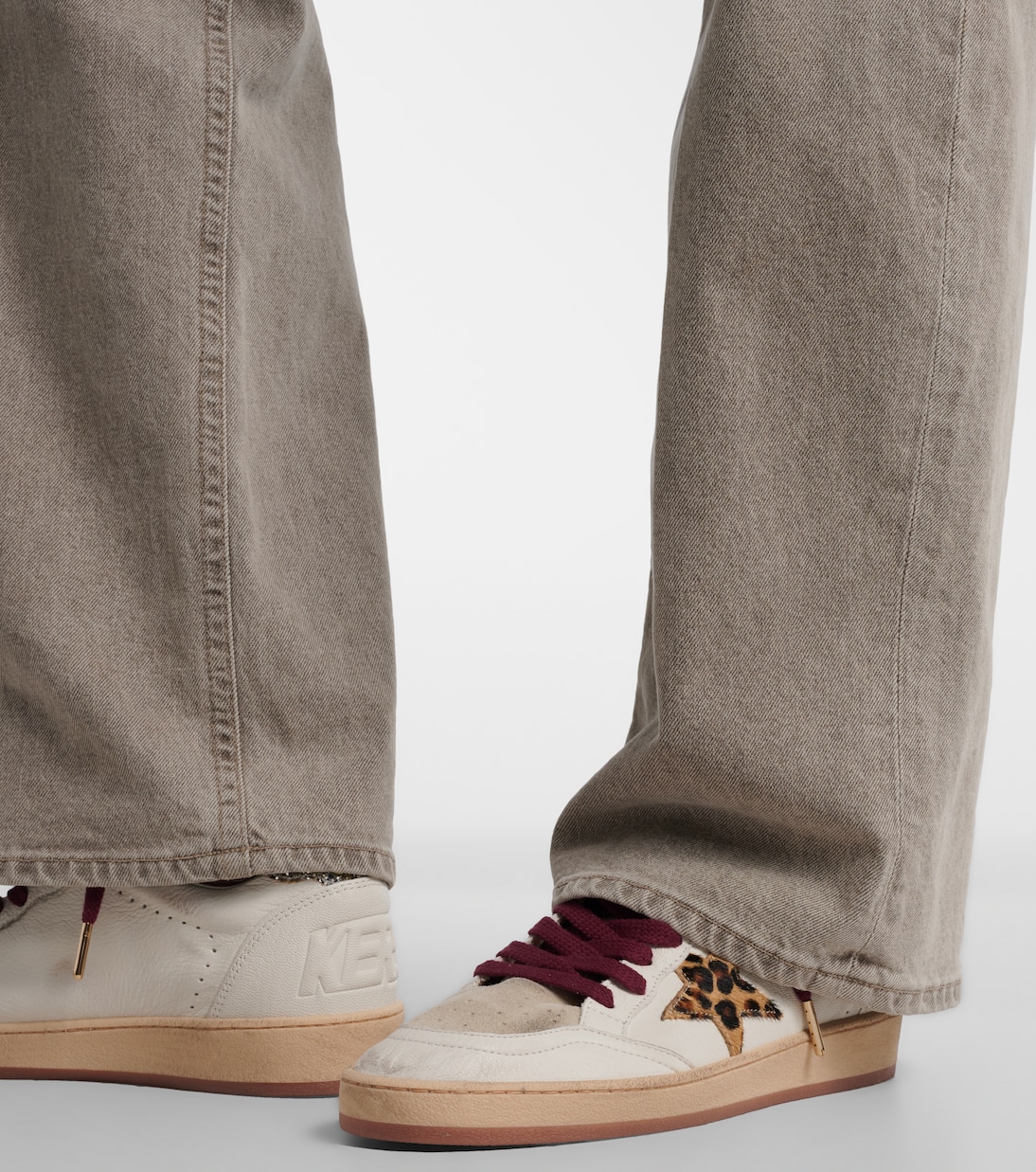 Sneakers Ball Star aus Leder und Veloursleder | Golden Goose