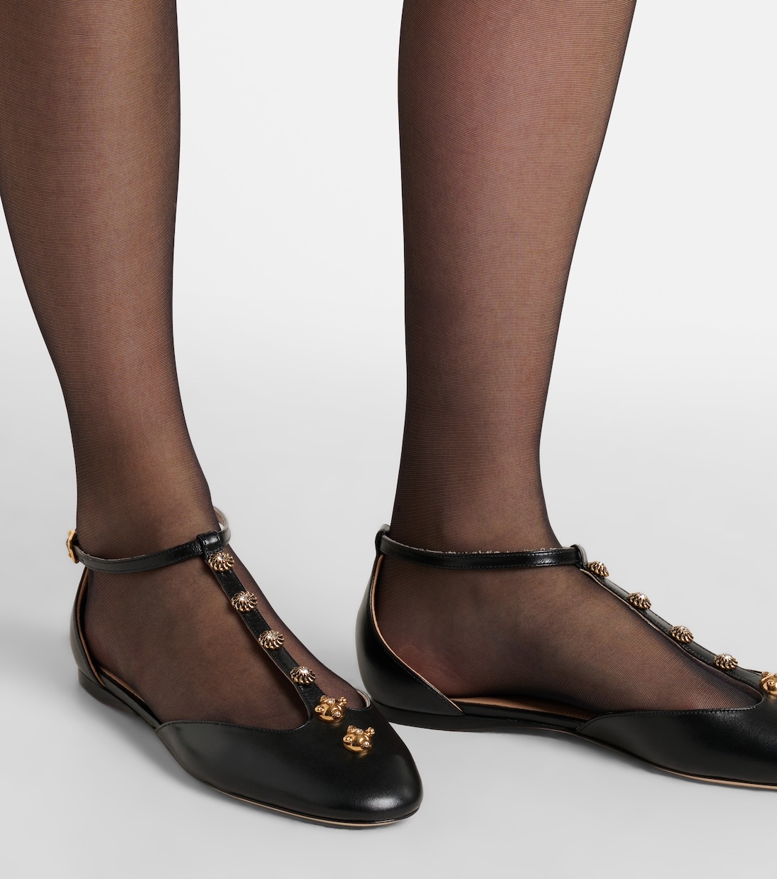 Celeste embellished leather flats | Chloé