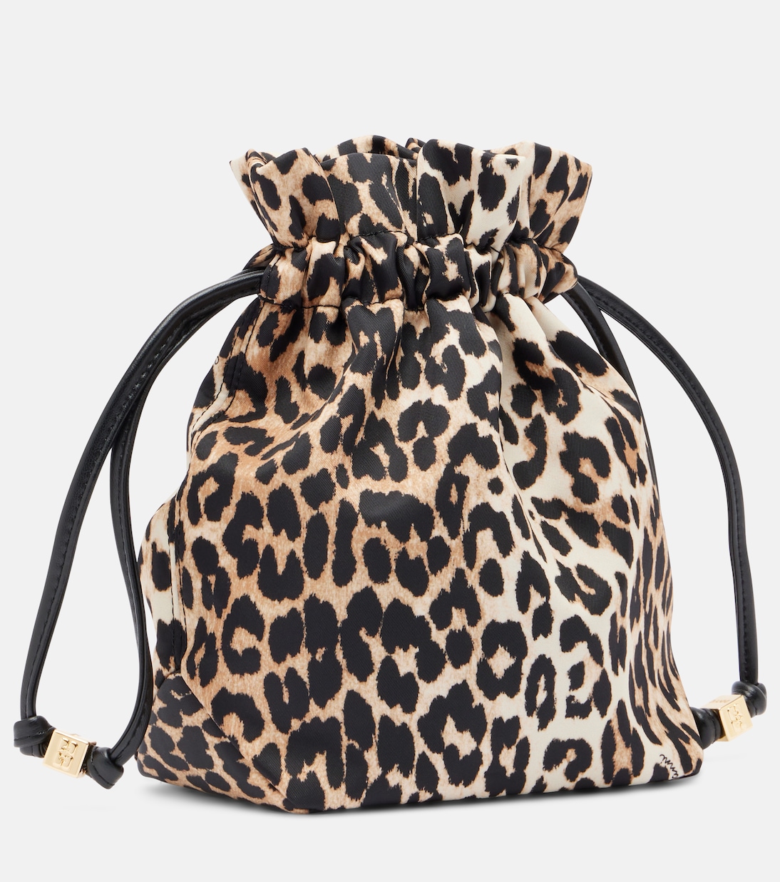 Bou leopard-print pouch | Ganni