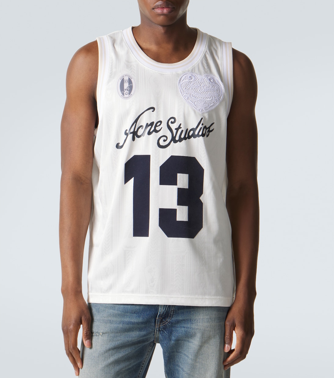 Logo-print tank T-shirt | Acne Studios