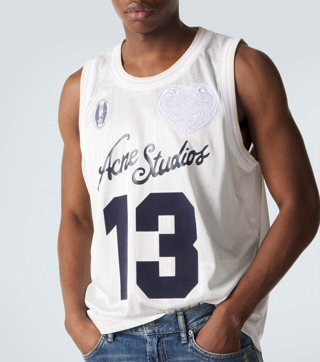 Logo-print tank T-shirt | Acne Studios